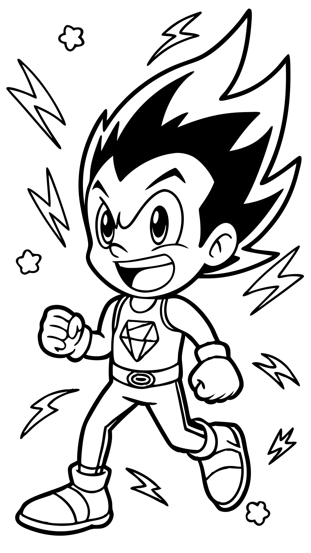 super sonic coloring pages